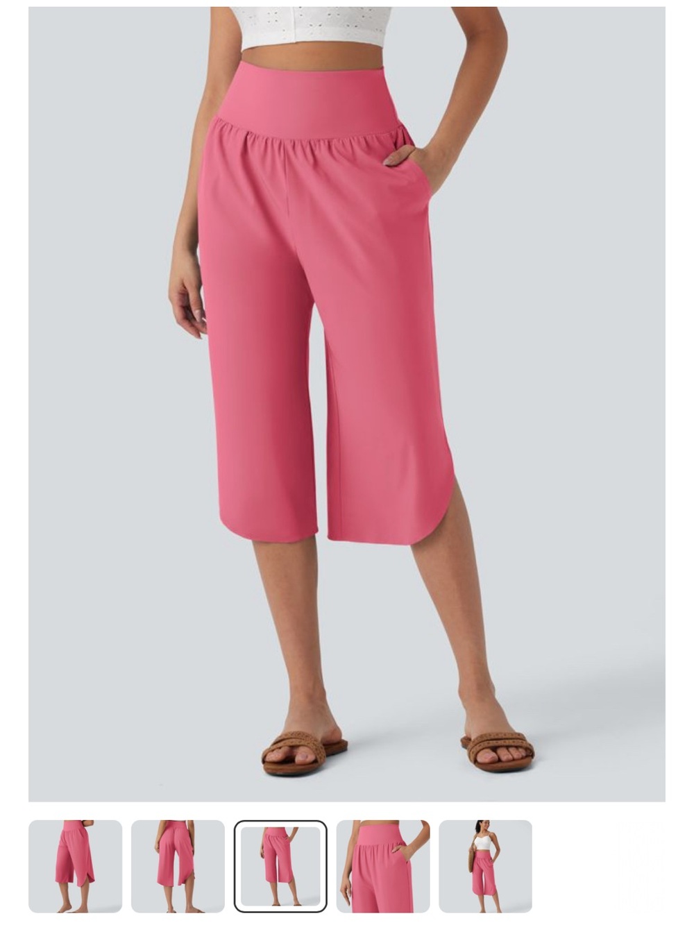 Breezeful™ High Waisted Quick Dry Capri Pants